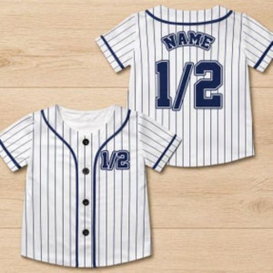 Personalized Kids Baseball Jersey, Custom Baseball Jersey, First Birthday Baseball Jersey, Toddler Baseball Jersey, Baseball First Birthday