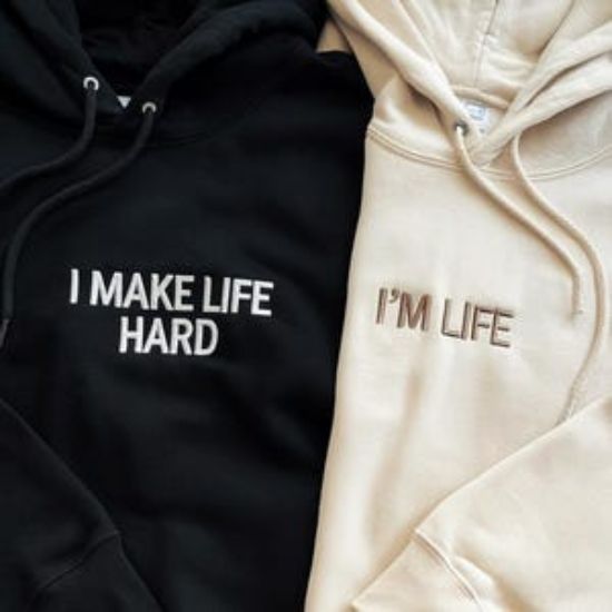 Embroidered Funny Couple Matching Sweatshirt, Adult Humour Matching Hoodies, Cringe Matching Shirts, Funny Gift For Husband, Valentine Gift